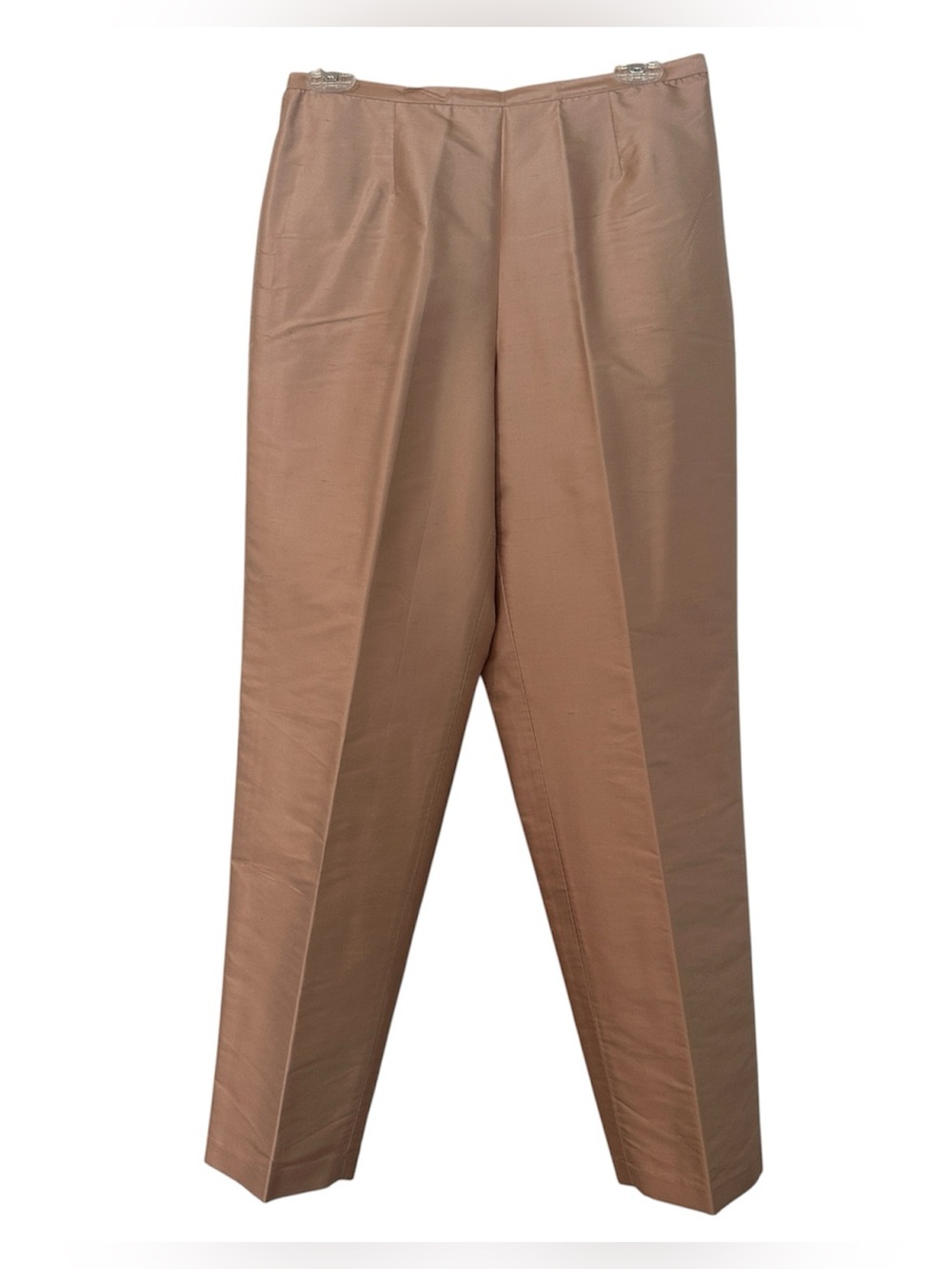 VTG Bloomingdale’s 100% Silk Tapered High Rise Trousers Pants SZ 6